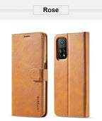 Genuine Premium Leather Detachable Magnetic Flip Cover with Card Holders Horizontal Case For Redmi Note 11 Pro 5G Case On Redmi Note 11 11S 10S 10 10C 9S 9 9T 8T 8 7 Case For Xiaomi Redmi Note11 Pro 5G Case