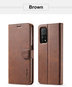 Genuine Premium Leather Detachable Magnetic Flip Cover with Card Holders Horizontal Case For Redmi Note 11 Pro 5G Case On Redmi Note 11 11S 10S 10 10C 9S 9 9T 8T 8 7 Case For Xiaomi Redmi Note11 Pro 5G Case