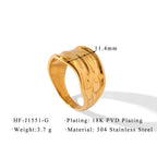 Geometric Brilliance Ring Minimalist High-Shine Bands for Stacking & Styling (MAC272)