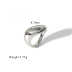 Geometric Brilliance Ring Minimalist High-Shine Bands for Stacking & Styling (MAC272)