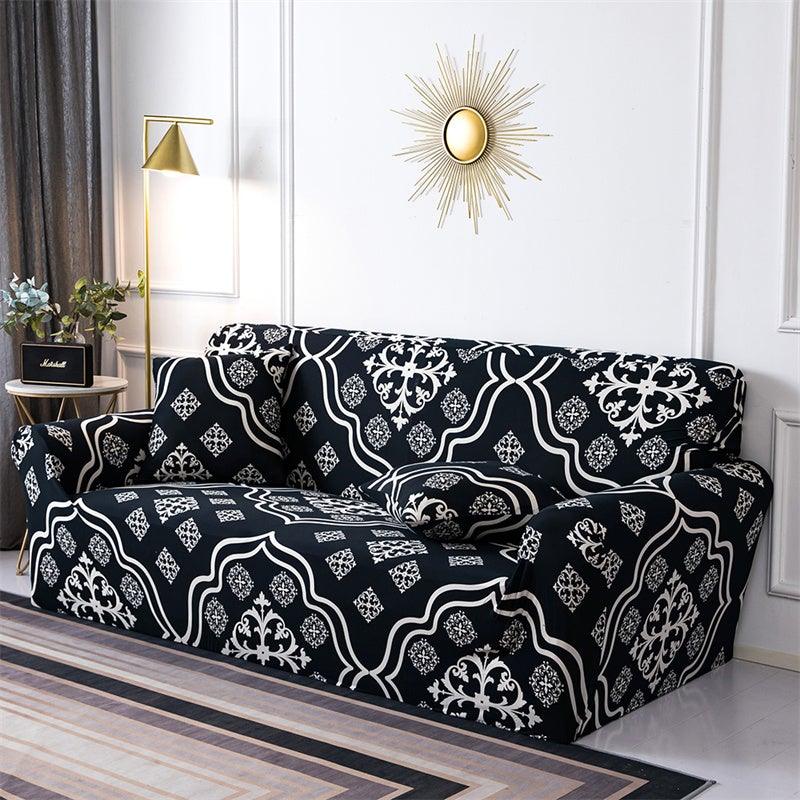 Geometric Sofa Covers Stretch Plaid Sofa Slipcovers for Living Room Elastic Sofa Cover Couch Armchair Cover Towel 1 2 3 4 Seater Slipcover For Sofas Loveseat Armchair Living Room Universal Furniture Stevvex