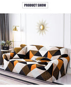 Geometric Sofa Covers Stretch Plaid Sofa Slipcovers for Living Room Elastic Sofa Cover Couch Armchair Cover Towel 1 2 3 4 Seater Slipcover For Sofas Loveseat Armchair Living Room Universal Furniture Stevvex