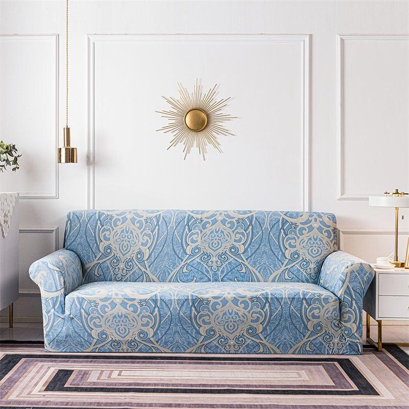 Geometric Sofa Covers Stretch Plaid Sofa Slipcovers for Living Room Elastic Sofa Cover Couch Armchair Cover Towel 1 2 3 4 Seater Slipcover For Sofas Loveseat Armchair Living Room Universal Furniture Stevvex