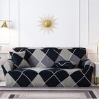 Geometric Sofa Covers Stretch Plaid Sofa Slipcovers for Living Room Elastic Sofa Cover Couch Armchair Cover Towel 1 2 3 4 Seater Slipcover For Sofas Loveseat Armchair Living Room Universal Furniture Stevvex