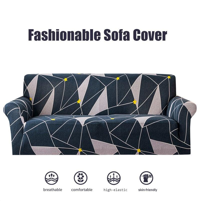 Geometric Sofa Covers Stretch Plaid Sofa Slipcovers for Living Room Elastic Sofa Cover Couch Armchair Cover Towel 1 2 3 4 Seater Slipcover For Sofas Loveseat Armchair Living Room Universal Furniture Stevvex