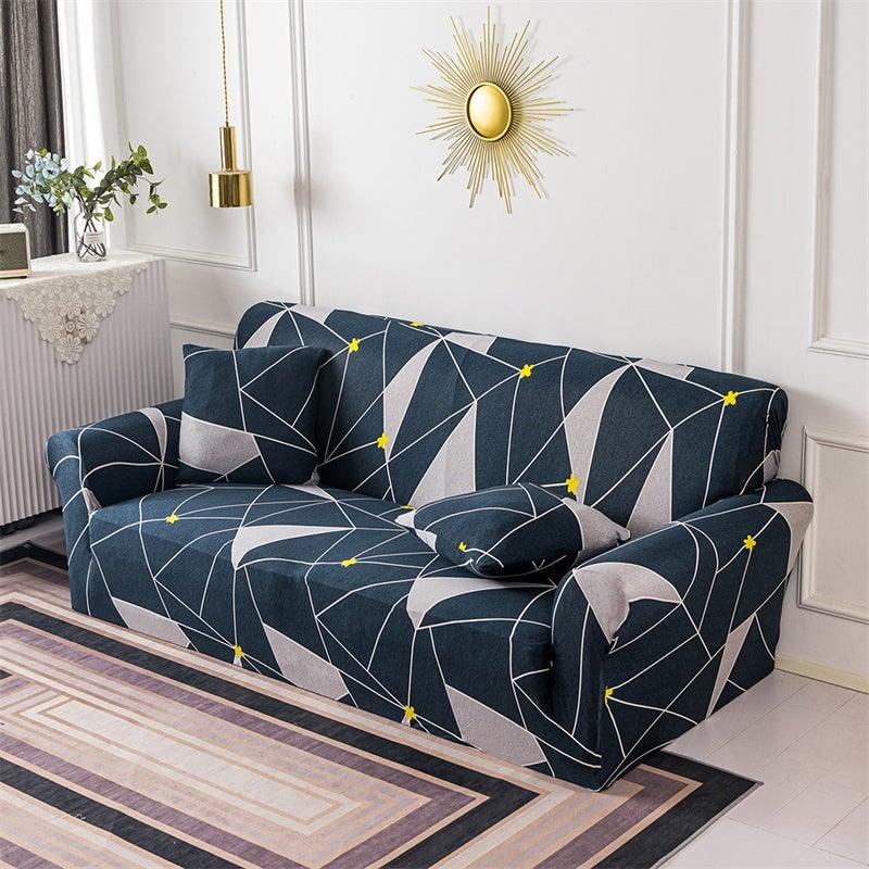 Geometric Sofa Covers Stretch Plaid Sofa Slipcovers for Living Room Elastic Sofa Cover Couch Armchair Cover Towel 1 2 3 4 Seater Slipcover For Sofas Loveseat Armchair Living Room Universal Furniture Stevvex