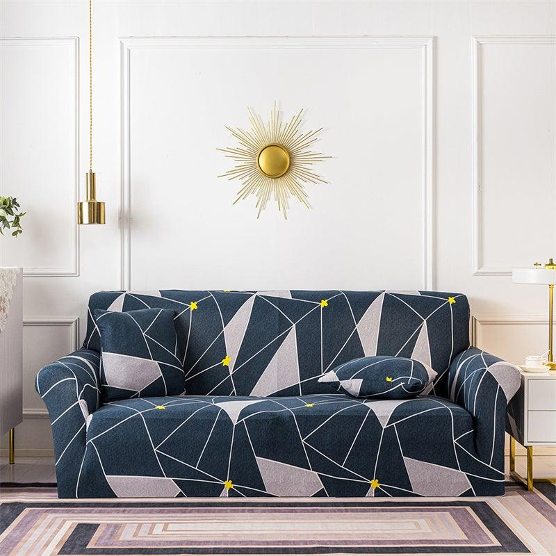 Geometric Sofa Covers Stretch Plaid Sofa Slipcovers for Living Room Elastic Sofa Cover Couch Armchair Cover Towel 1 2 3 4 Seater Slipcover For Sofas Loveseat Armchair Living Room Universal Furniture Stevvex