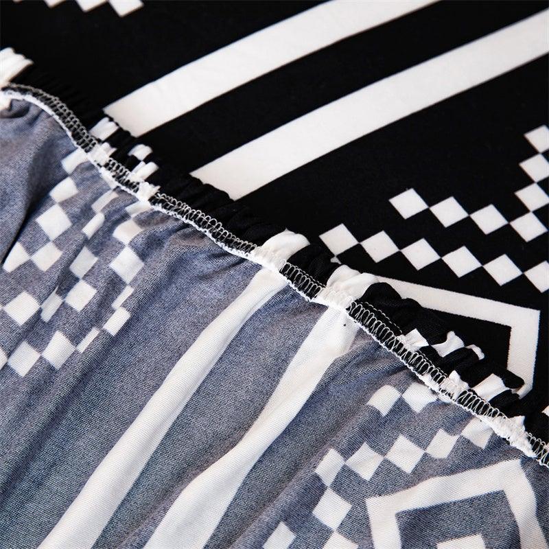 Geometric Sofa Covers Stretch Plaid Sofa Slipcovers for Living Room Elastic Sofa Cover Couch Armchair Cover Towel 1 2 3 4 Seater Slipcover For Sofas Loveseat Armchair Living Room Universal Furniture Stevvex
