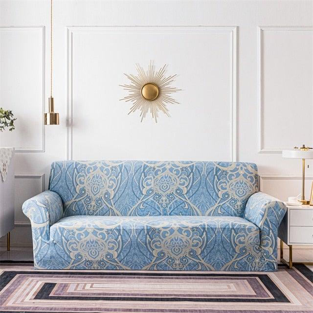 Geometric Sofa Covers Stretch Plaid Sofa Slipcovers for Living Room Elastic Sofa Cover Couch Armchair Cover Towel 1 2 3 4 Seater Slipcover For Sofas Loveseat Armchair Living Room Universal Furniture Stevvex