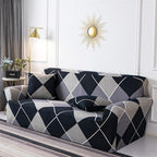 Geometric Sofa Covers Stretch Plaid Sofa Slipcovers for Living Room Elastic Sofa Cover Couch Armchair Cover Towel 1 2 3 4 Seater Slipcover For Sofas Loveseat Armchair Living Room Universal Furniture Stevvex