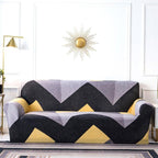 Geometric Sofa Covers Stretch Plaid Sofa Slipcovers for Living Room Elastic Sofa Cover Couch Armchair Cover Towel 1 2 3 4 Seater Slipcover For Sofas Loveseat Armchair Living Room Universal Furniture Stevvex