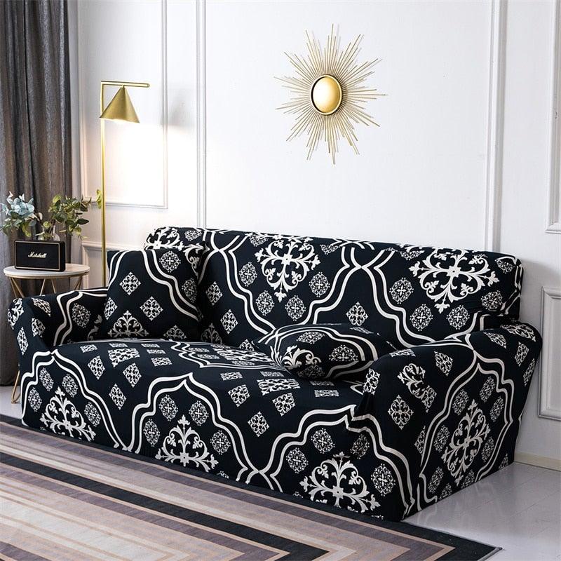 Geometric Sofa Covers Stretch Plaid Sofa Slipcovers for Living Room Elastic Sofa Cover Couch Armchair Cover Towel 1 2 3 4 Seater Slipcover For Sofas Loveseat Armchair Living Room Universal Furniture Stevvex