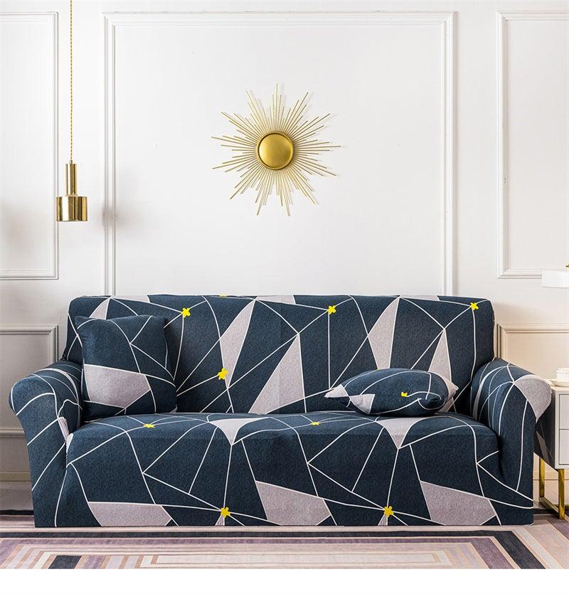 Geometric Sofa Covers Stretch Plaid Sofa Slipcovers for Living Room Elastic Sofa Cover Couch Armchair Cover Towel 1 2 3 4 Seater Slipcover For Sofas Loveseat Armchair Living Room Universal Furniture Stevvex