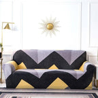 Geometric Sofa Covers Stretch Plaid Sofa Slipcovers for Living Room Elastic Sofa Cover Couch Armchair Cover Towel 1 2 3 4 Seater Slipcover For Sofas Loveseat Armchair Living Room Universal Furniture Stevvex