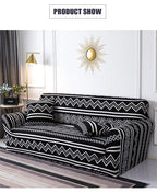 Geometric Sofa Covers Stretch Plaid Sofa Slipcovers for Living Room Elastic Sofa Cover Couch Armchair Cover Towel 1 2 3 4 Seater Slipcover For Sofas Loveseat Armchair Living Room Universal Furniture Stevvex
