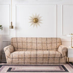 Geometric Sofa Covers Stretch Plaid Sofa Slipcovers for Living Room Elastic Sofa Cover Couch Armchair Cover Towel 1 2 3 4 Seater Slipcover For Sofas Loveseat Armchair Living Room Universal Furniture Stevvex