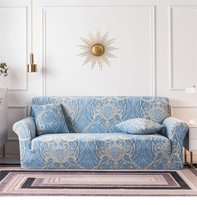 Geometric Sofa Covers Stretch Plaid Sofa Slipcovers for Living Room Elastic Sofa Cover Couch Armchair Cover Towel 1 2 3 4 Seater Slipcover For Sofas Loveseat Armchair Living Room Universal Furniture Stevvex
