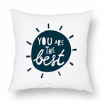 Geometry Cushion Cover Trees Cactus Bear Star Pattern Cushion Cover Pillowcase Cotton Pillow Sofa Throw White Printed Print Decorative Pillow Covers For Sofa Bed Sweet Home Decor Case 45x45CM Stevvex