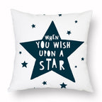 Geometry Cushion Cover Trees Cactus Bear Star Pattern Cushion Cover Pillowcase Cotton Pillow Sofa Throw White Printed Print Decorative Pillow Covers For Sofa Bed Sweet Home Decor Case 45x45CM Stevvex