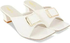 Women White Heels Sandal