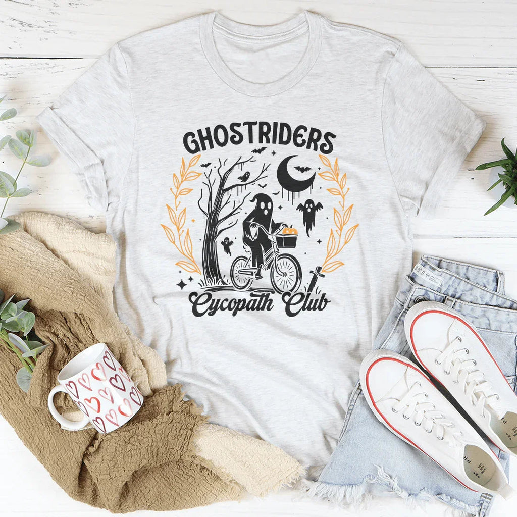 Ghostriders Cycopath Club Tee Peachy Sunday