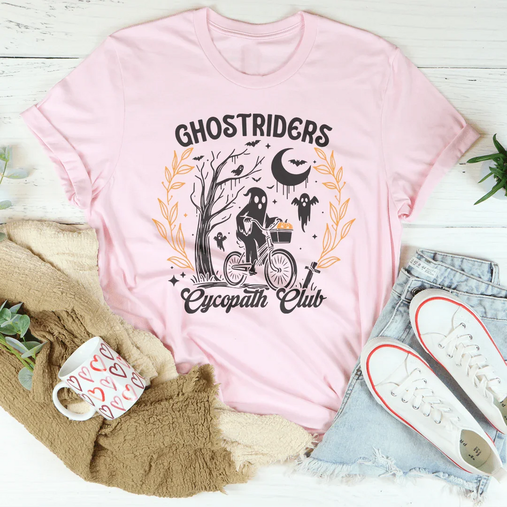 Ghostriders Cycopath Club Tee Peachy Sunday