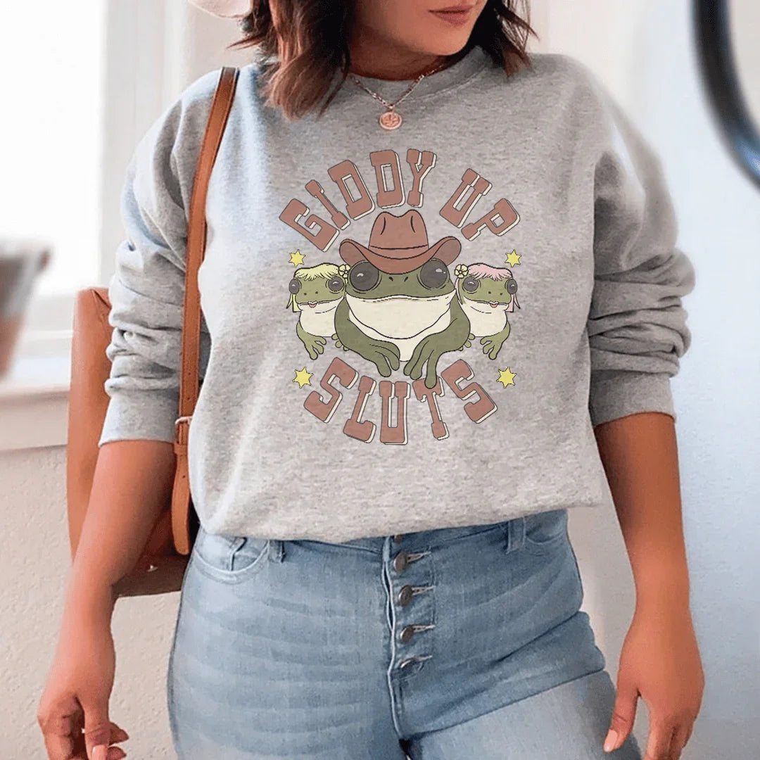Giddy Up Sweatshirt Peachy Sunday