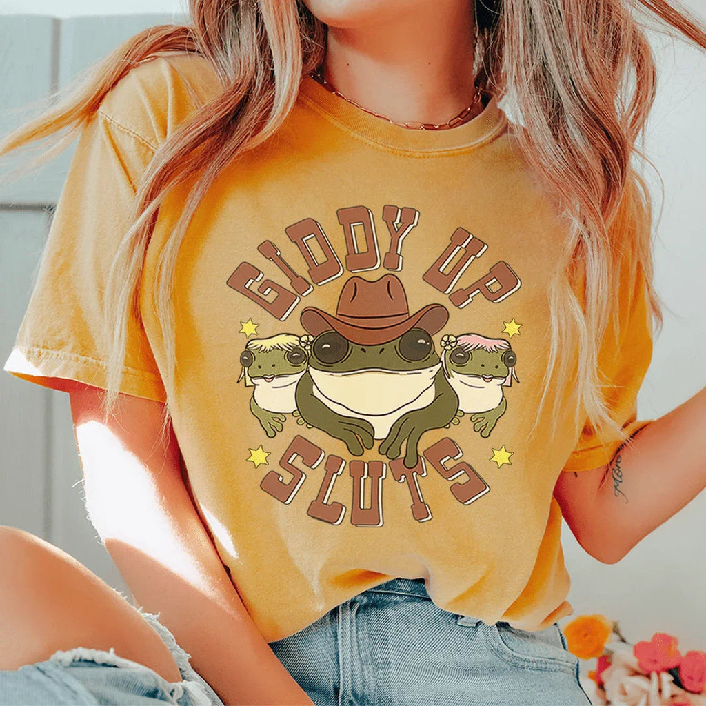 Giddy Up Tee Peachy Sunday
