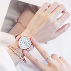 Girl Cute Watch Analog Childrens Quartz Comfortable Watch Girl Elementary School Fashion Girl Analog Watch Unisex Wrist Watches Stainless Steel Dial Leather Strap Watches Quartz Fashion Watch