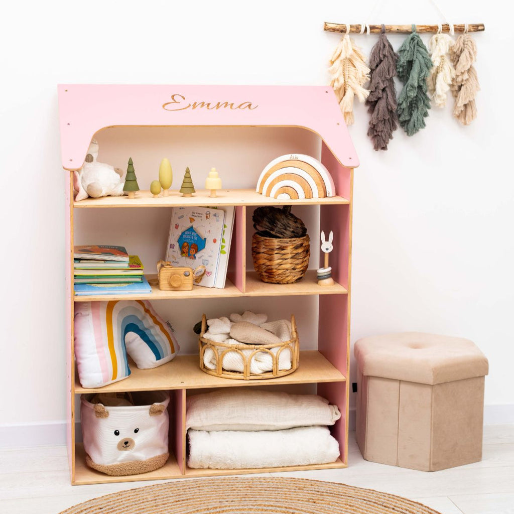 Pink Dollhouse Bookcase - SJB-DIAMOND ELITES