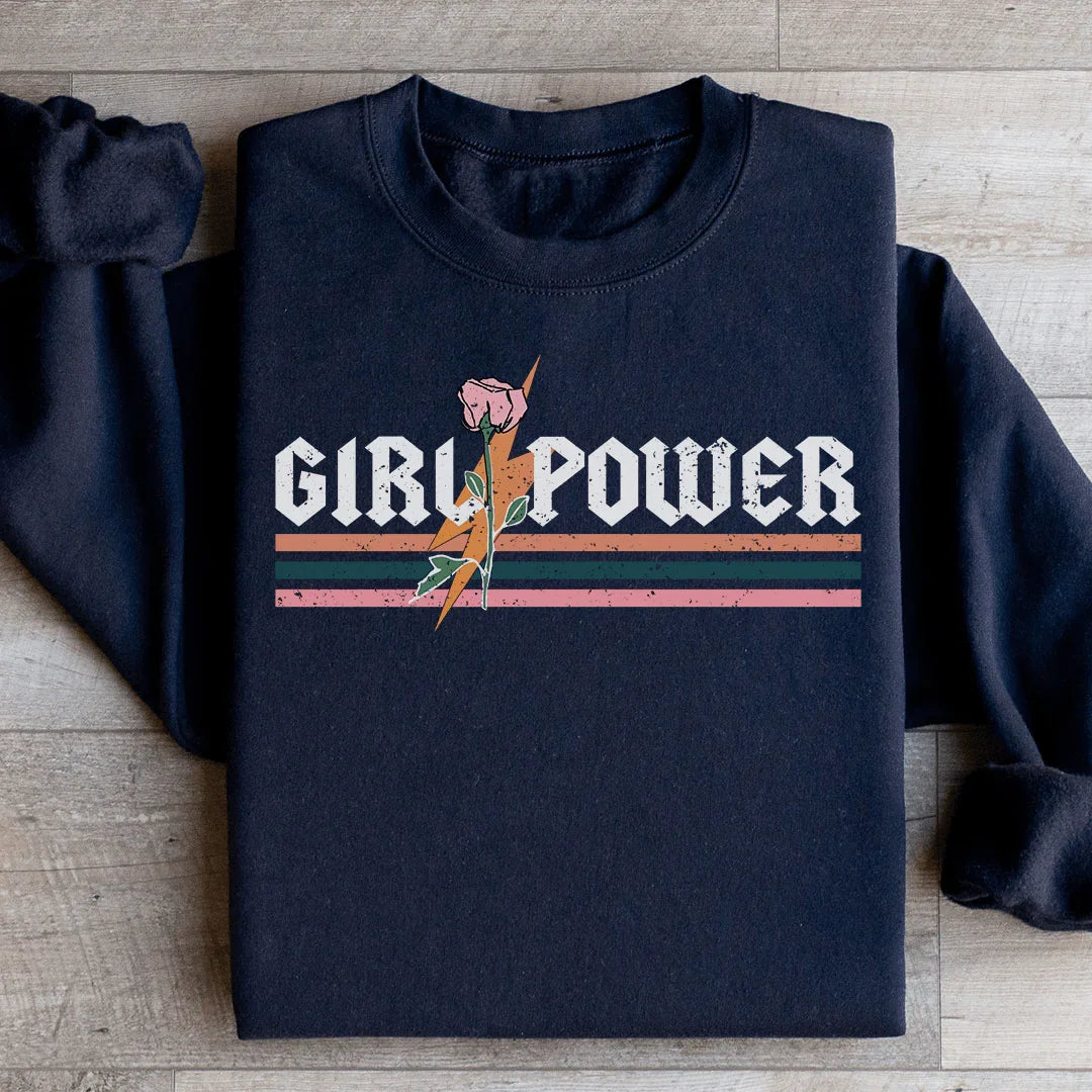 Girl Power Rose Sweatshirt Peachy Sunday