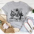 Girl Read Your Bible Tee Peachy Sunday