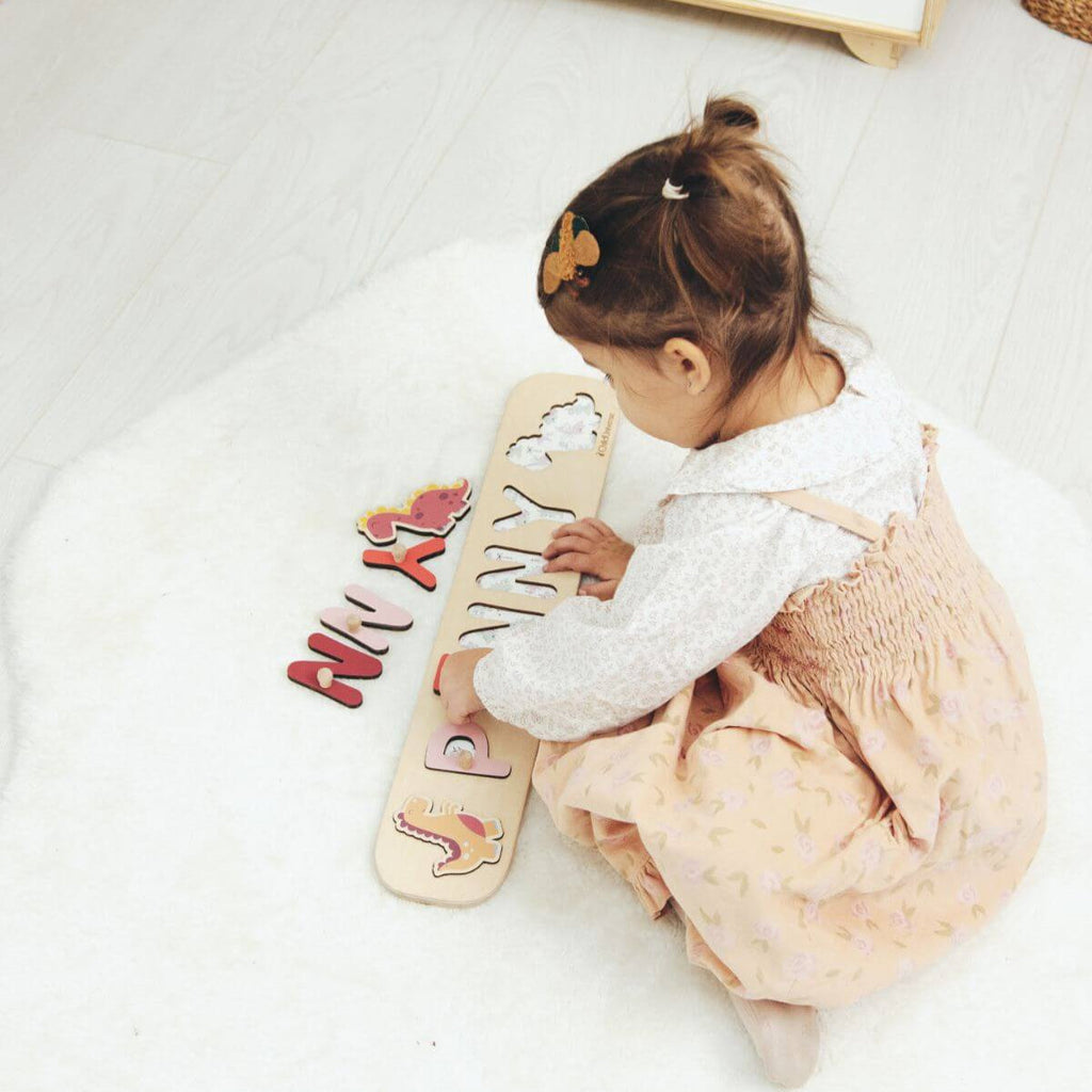 Girl Dinosaur Name Puzzle - SJB-DIAMOND ELITES