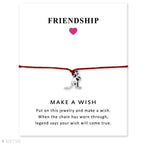 Girls Adjustable Friendship Statement Yellow Purple Blue With Card Silver Kangaroo Charm Bracelets Promise Distance Matching Lovely Charm Bracelets For Mom And Daughter Son Best Friends