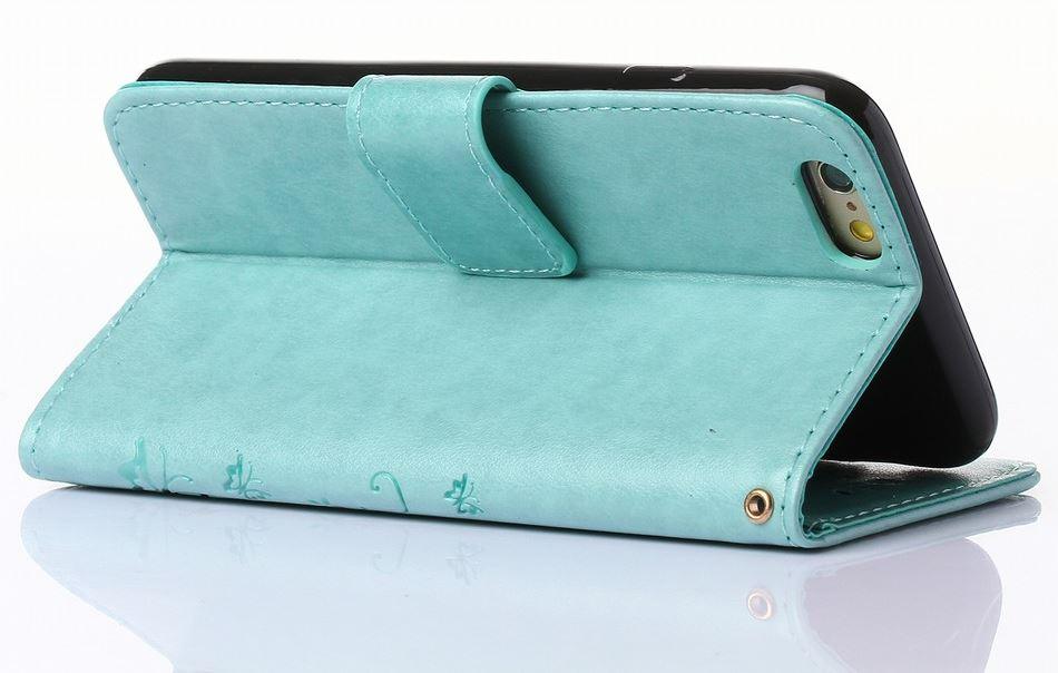 Girls Flip Wallet Case For iPhone 13 12 Mini Stand Leather Back Cover Cute Wallet Design PU Leather Phone Case For iPhone Stevvex