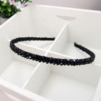 Girls Shiny Luxury Rhinestone Hair Band High Quality Diamond Pearls Hair Hoop Accessories for Women Crystal Headbands Ornaments
