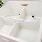 Girls Shiny Luxury Rhinestone Hair Band High Quality Diamond Pearls Hair Hoop Accessories for Women Crystal Headbands Ornaments