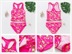Girls Swimsuit High quality Girls swimwear Two pieces Kids Bikini Set Swimming Suit For Children Girls Swimsuit Flounce Bikini Set 2 Piece Swimwear Watermelon Ruffle Bathing Suits