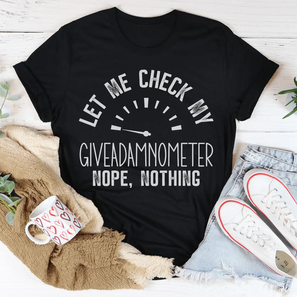 Giveadamnometer Tee Peachy Sunday
