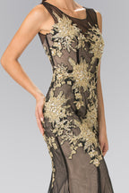 Sleeveless Floor-Sweeping Long Dress Purplish Diva