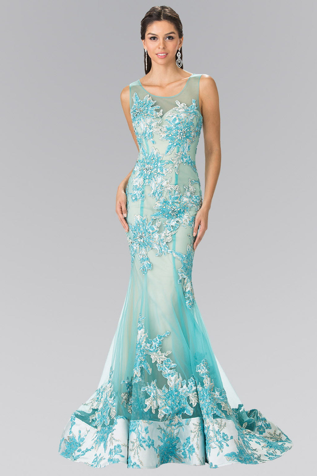 Sleeveless Floor-Sweeping Long Dress Purplish Diva