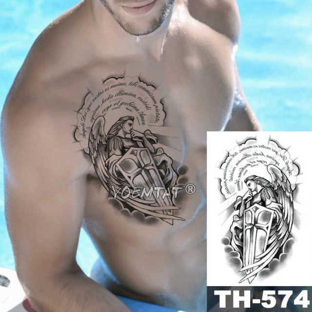Gladiator Temporary Tattoo Sticker Flower Waterproof Big Modern Womens Mens Body Tattoo Luxury Design Stevvex
