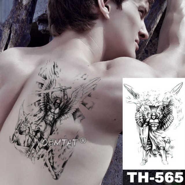 Gladiator Temporary Tattoo Sticker Flower Waterproof Big Modern Womens Mens Body Tattoo Luxury Design Stevvex