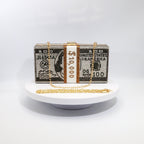 ‌Glamorous Fully Bedazzled Dollar Motif Evening Bag Party Clutch (MAC293)