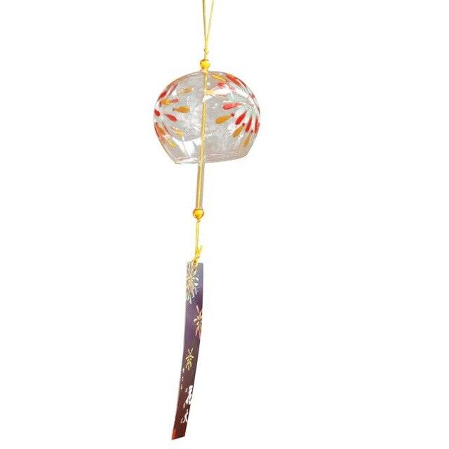 Glass Wind Chimes Japanese-Style Wind Chime Simple And Beautiful Label Pendnat Wind Bells Japanese Glass Wind Chime Handmade Pendants For Birthday Gift and Home Decors Stevvex