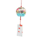 Glass Wind Chimes Japanese-Style Wind Chime Simple And Beautiful Label Pendnat Wind Bells Japanese Glass Wind Chime Handmade Pendants For Birthday Gift and Home Decors Stevvex