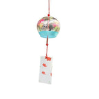 Glass Wind Chimes Japanese-Style Wind Chime Simple And Beautiful Label Pendnat Wind Bells Japanese Glass Wind Chime Handmade Pendants For Birthday Gift and Home Decors Stevvex