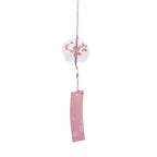 Glass Wind Chimes Japanese-Style Wind Chime Simple And Beautiful Label Pendnat Wind Bells Japanese Glass Wind Chime Handmade Pendants For Birthday Gift and Home Decors Stevvex