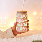 Holiday Funny Insulated Tumbler 17oz Tree Tops Glisten Children Don't Listen Coffee Cup BandsCo Straps