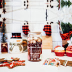 Holiday Funny Insulated Tumbler 17oz Tree Tops Glisten Children Don't Listen Coffee Cup BandsCo Straps